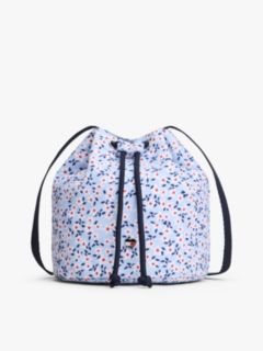 Kids' Floral Print Crossbody Bucket Bag — Sweet Blue Multi 1