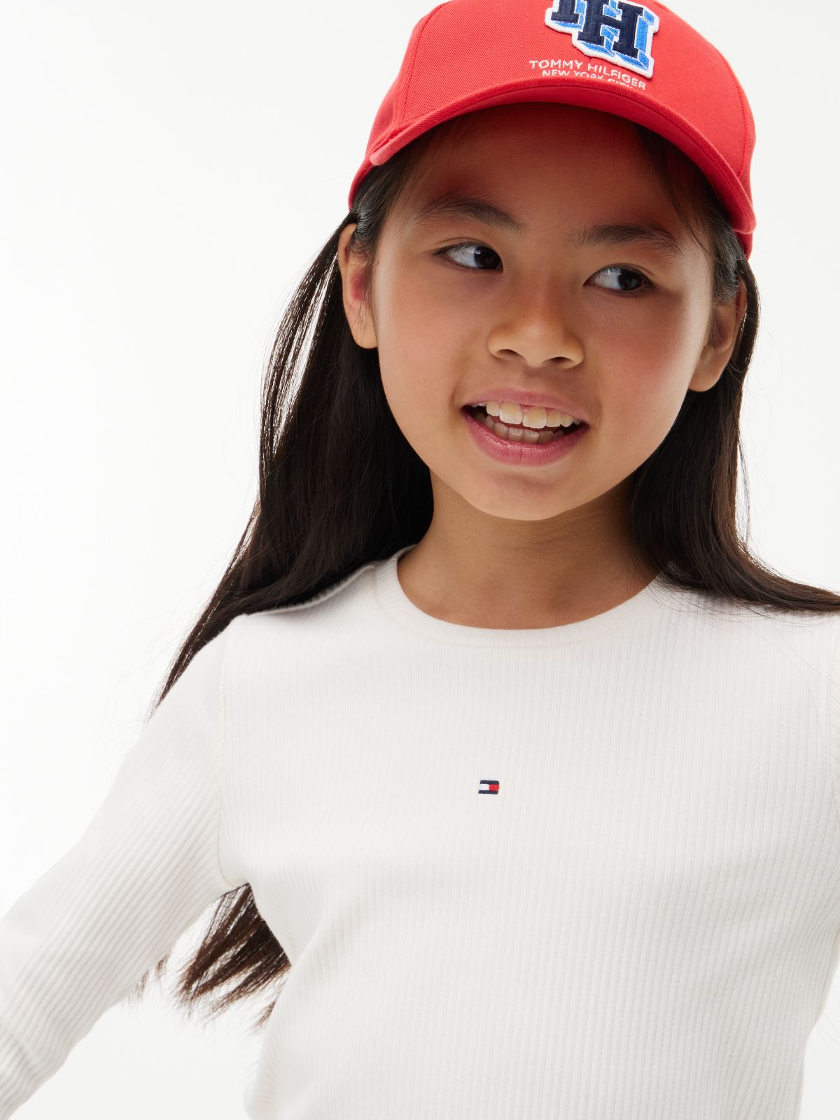 Kids' Lettuce-Trim Top — White