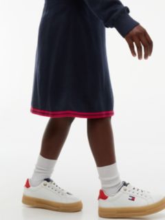 Kids' Varsity Logo Sweater Dress — Navy 3