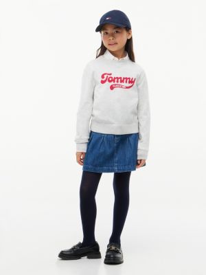 Детский свитер Tommy Hilfiger Varsity Logo, цвет: Серый — фото 2