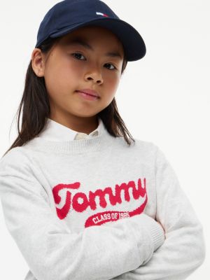 Детский свитер Tommy Hilfiger Varsity Logo, цвет: Серый — фото 3