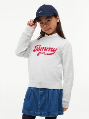 Kids' Varsity Logo Sweater, Grey
