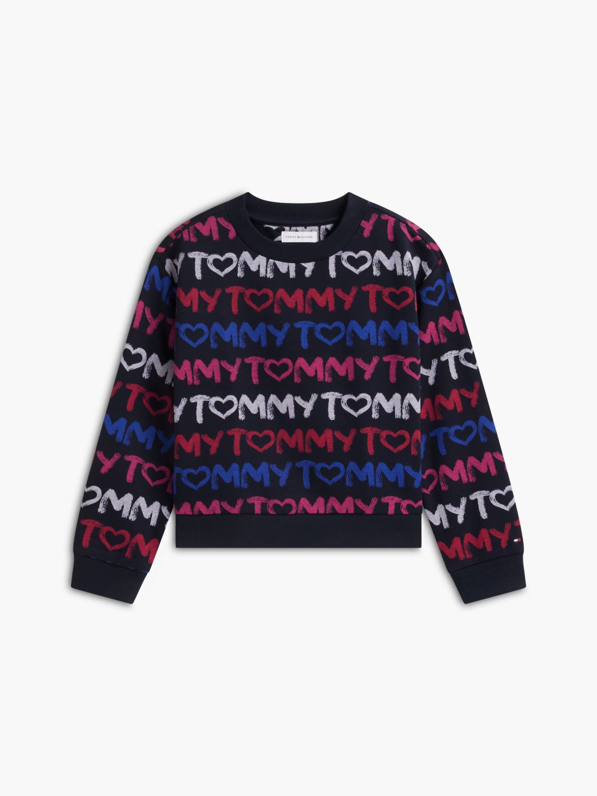 Kids' Tommy Repeat Logo Sweatshirt — Navy Blue