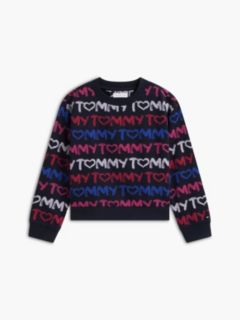 Kids' Tommy Repeat Logo Sweatshirt — Navy Blue 5