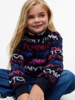 Kids' Tommy Repeat Logo Sweatshirt — Navy Blue 3