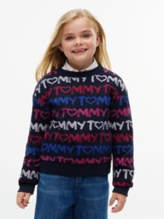 Kids' Tommy Repeat Logo Sweatshirt — Navy Blue 1