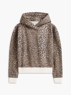 Детское худи Tommy Hilfiger Leopard Print, цвет: Леопардовый — фото 5