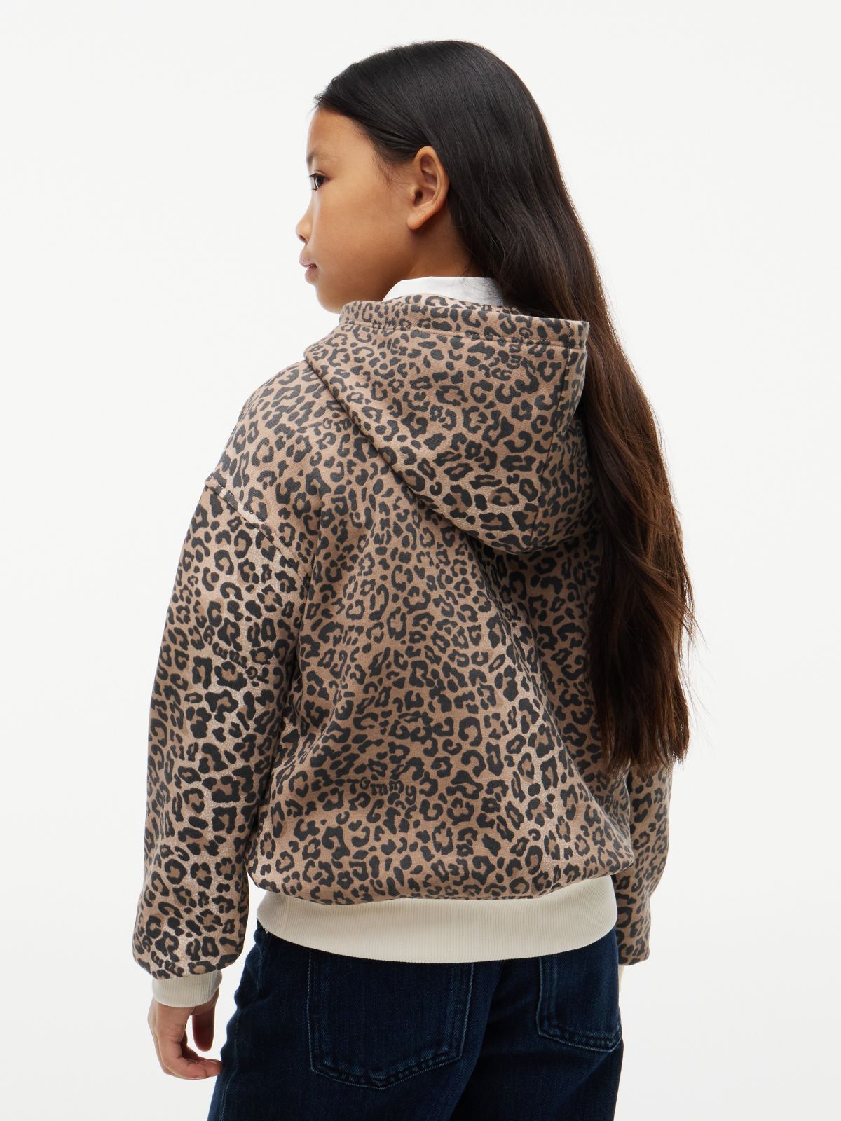 Kids' Leopard Print Hoodie — Leopard AOP