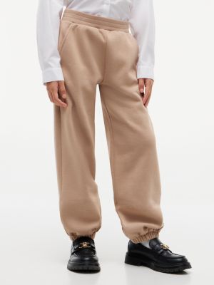 Kids' Relaxed Tonal Crest Logo Sweatpant, Malted Milk
