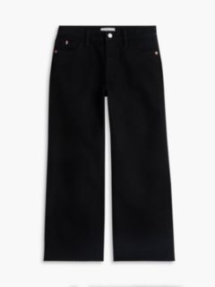 Kids' High-Rise Wide Leg Stretch Jean — Black 5