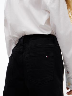 Детские джинсы Tommy Hilfiger High-Rise Wide Leg Stretch Jean, цвет: Чёрный — фото 3