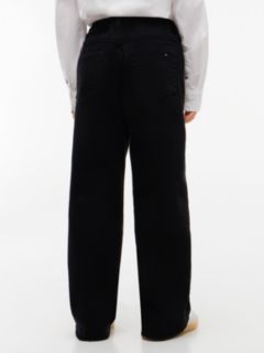 Kids' High-Rise Wide Leg Stretch Jean — Black 4