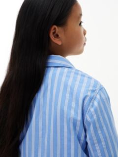 Kids' Striped Shirtdress — Blue Spell 3