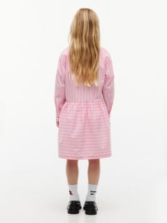 Kids' Striped Shirtdress — Jasmine Pink 4