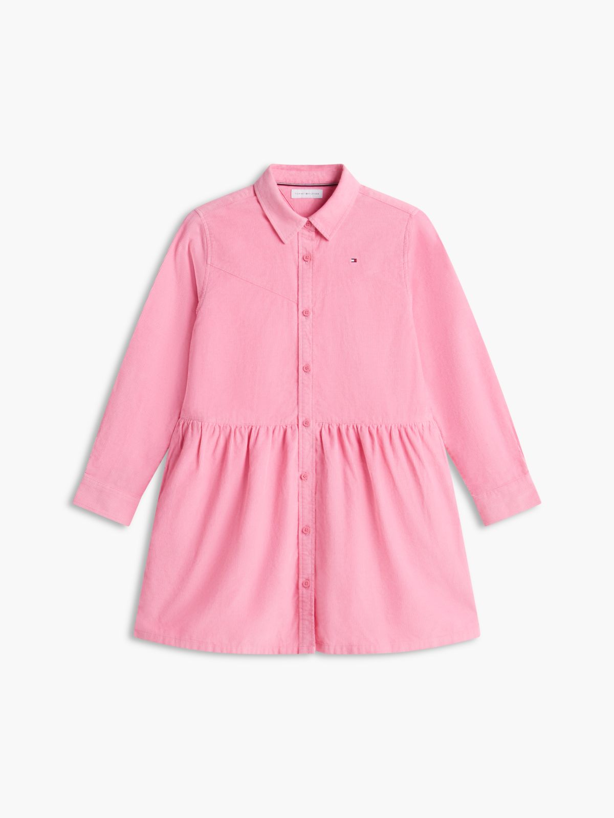 Kids' Corduroy Shirtdress — Jasmine Pink