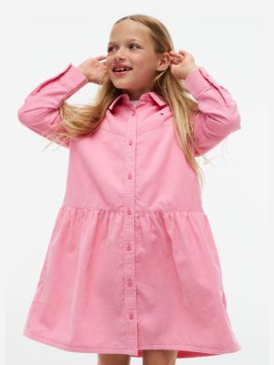 Детское платье Tommy Hilfiger Corduroy Shirtdress, цвет: Розовый — фото 3