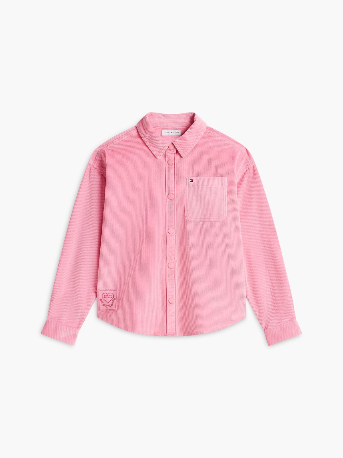 Kids' Stretch Corduroy Overshirt — Jasmine Pink