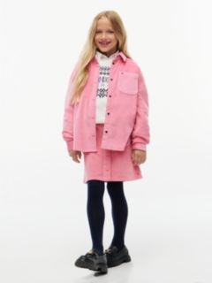 Kids' Stretch Corduroy Overshirt — Jasmine Pink 2