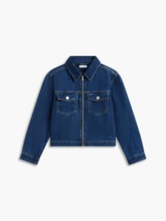Kids' Denim Zip Jacket — Med Wash 5