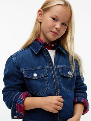Детские куртки Tommy Hilfiger Kids' Denim Zip Jacket — фото 3