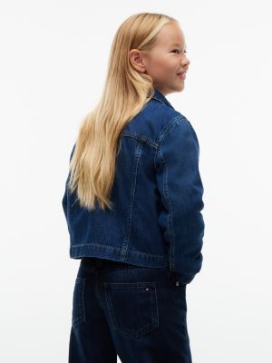 Детские куртки Tommy Hilfiger Kids' Denim Zip Jacket — фото 4