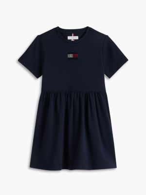 Детские платья Tommy Hilfiger Kids' Rhinestone Flag Interlock Dress — фото 5