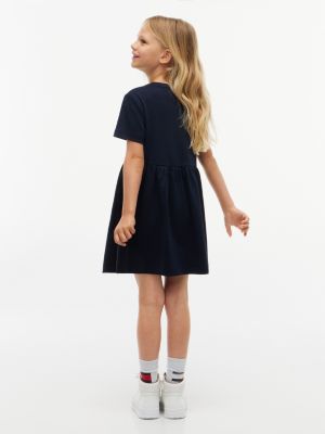 Детские платья Tommy Hilfiger Kids' Rhinestone Flag Interlock Dress — фото 4