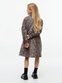 Kids' Leopard Corduroy Shirtdress — Leopard 4