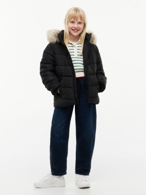 Детские куртки Tommy Hilfiger Kids' Hooded Puffer Jacket — фото 2