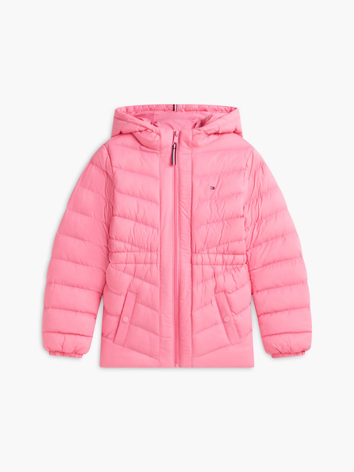 Kids' Quilted Hooded Jacket — Jasmine Pink