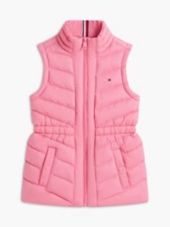 Kids' Chevron Quilted Vest — Jasmine Pink 5