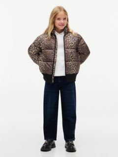 Kids' Reversible Puffer Bomber — White 2