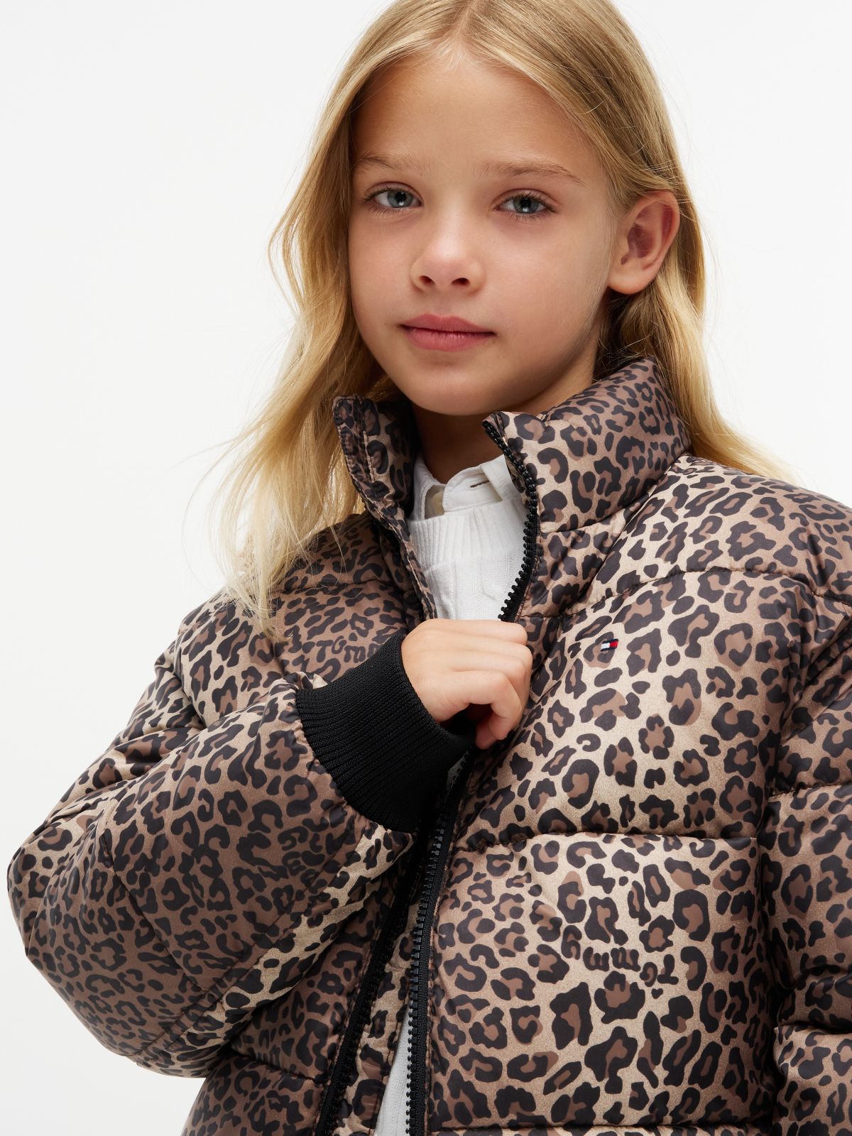Kids' Reversible Puffer Bomber — White