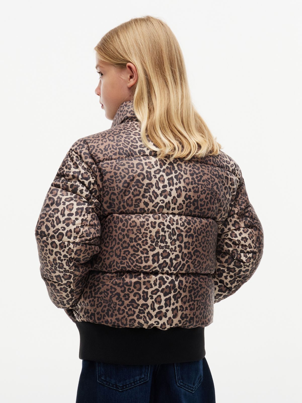 Kids' Reversible Puffer Bomber — White
