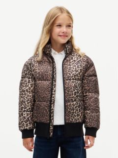 Kids' Reversible Puffer Bomber — White 1