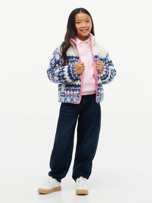 Детская куртка Tommy Hilfiger Fair Isle Teddy, цвет: Белый — фото 2