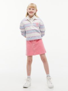 Kids' Stretch Corduroy Skirt — Jasmine Pink 2