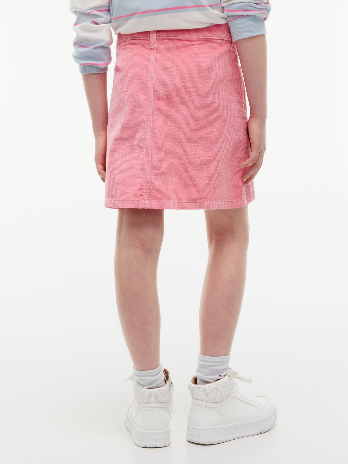 Kids' Stretch Corduroy Skirt — Jasmine Pink