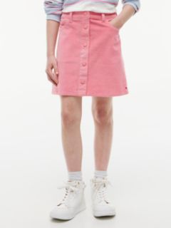 Kids' Stretch Corduroy Skirt — Jasmine Pink 1