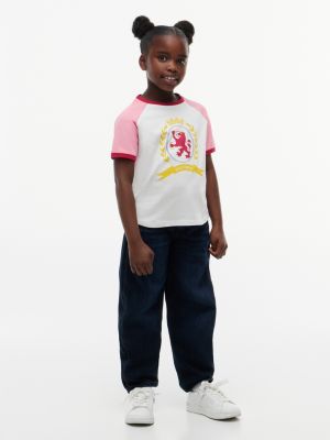 Детские футболки Tommy Hilfiger Kids' Crest Logo Raglan T-Shirt — фото 2