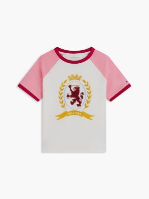 Детские футболки Tommy Hilfiger Kids' Crest Logo Raglan T-Shirt — фото 5