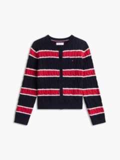 Kids' Striped Cardigan — Navy Blue 5