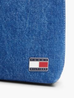 Kids' Flag Logo Denim Shoulder Bag — Medium Wash Denim 4