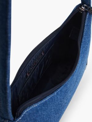Детские сумки Tommy Hilfiger Kids' Flag Logo Denim Shoulder Bag — фото 5