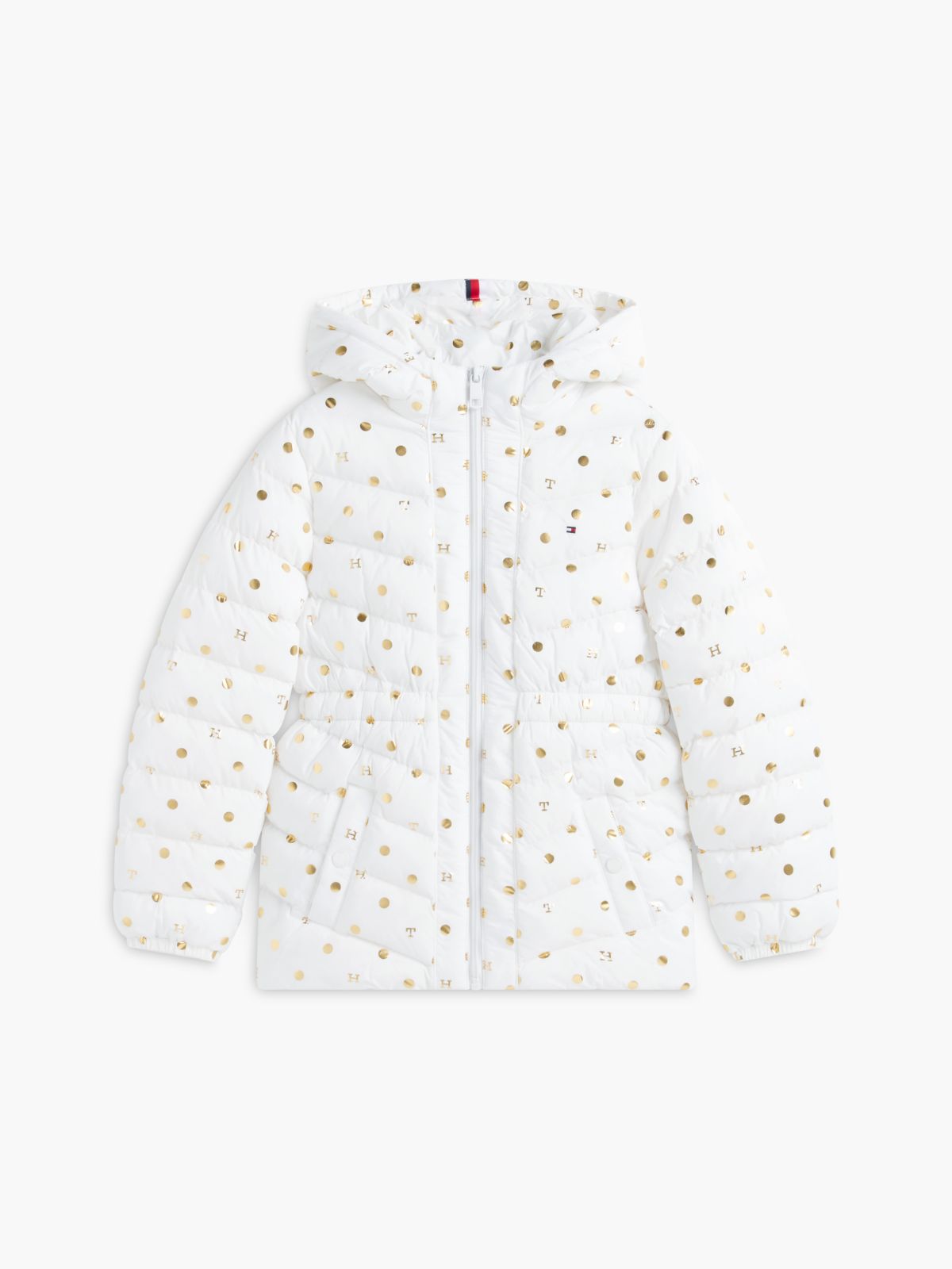 Kids' THProtect Foil Accent Quilted Jacket — White