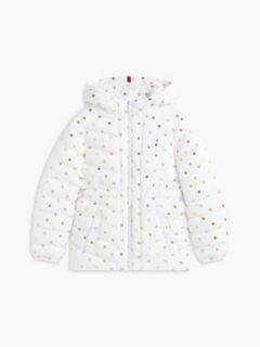 Kids' THProtect Foil Accent Quilted Jacket — White 6