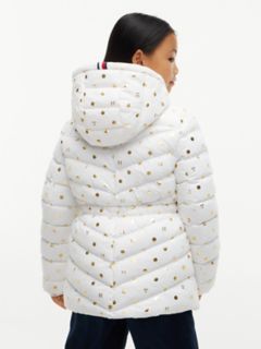 Kids' THProtect Foil Accent Quilted Jacket — White 5
