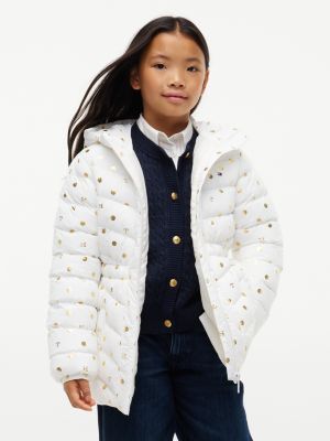 Kids' THProtect Foil Accent Quilted Jacket, White