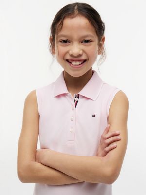 Tommy Hilfiger Kids' Sleeveless Pleated Polo Dress — фото 2