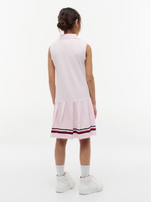 Tommy Hilfiger Kids' Sleeveless Pleated Polo Dress — фото 4